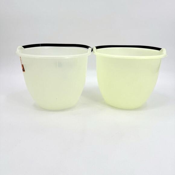 2 Candy Glow In The Dark Halloween Pail Bucket Handle Trick Treat Face 7 in Vtg - Picture 3 of 10